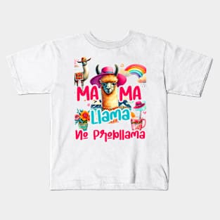 NO PROB-LLAMA  Design Vintage Llama Funny Kids T-Shirt